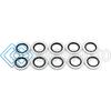 DEATSCHWERKS 6-02-0334 8AN RUBBER AND METAL CRUSH WASHER (PACK OF 10)