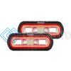 RIGID 53122 SR-L SERIES OFF-ROAD SPREADER POD 3 WIRE SURFACE MOUNT WITH RED HALO PAIR RIGID INDUSTRIES