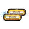 RIGID 53123 SR-L SERIES OFF-ROAD SPREADER POD 3 WIRE SURFACE MOUNT WITH AMBER HALO PAIR RIGID INDUSTRIES