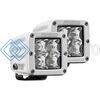 RIGID 602213 WHITE D-SERIES PRO SPOT SURFACE MOUNT  PAIR
