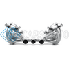 AKRAPOVIC MTP-FE458H ВЫХЛОПНАЯ СИСТЕМА SLIP-ON LINE (TITANIUM) С НАСАДКАМИ CARBON ДЛЯ FERRARI 458 ITALIA / 458 SPYDER