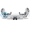 AKRAPOVIC S-PO997GT3E ВЫХЛОПНАЯ СИСТЕМА EVOLUTION LINE С КОЛЛЕКТОРОМ (TITANIUM) С НАСАДКАМИ TITANIUM ДЛЯ PORSCHE 911 GT3 / RS 3.6 (997)