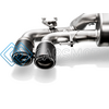 AKRAPOVIC TP-CT/47/RS КОМПЛЕКТ НАСАДОК EVOLUTION CARBON (С КРАСНО-БЕЛЫМ ЛОГОТИПОМ) ДЛЯ BMW M5 (F90)