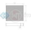 WAGNER TUNING 004001004-001 563X468X32MM RADIATOR CORE