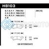 HAWK PERFORMANCE HB103S.590 69-81 CHEVY CAMARO HT-10 RACE REAR BRAKE PADS