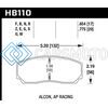 HAWK PERFORMANCE HB110Q.654 DTC-80 AP RACING 17MM RACE BRAKE PADS