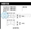 HAWK PERFORMANCE HB119V.594 78-87 BUICK REGAL DTC-50 FRONT BRAKE PADS