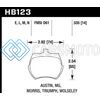 HAWK PERFORMANCE HB123N.535 HP+ STREET BRAKE PADS