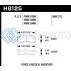 HAWK PERFORMANCE HB125F.650 HPS STREET BRAKE PADS