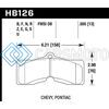 HAWK PERFORMANCE HB126U.505 1978-1982 CHEVY CORVETTE DTC-70 REAR RACE BRAKE PADS