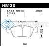HAWK PERFORMANCE HB136U.690 01-06 BMW 325CI L6-2.5L DTC-70 RACE FRONT BRAKE PADS