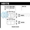 HAWK PERFORMANCE HB178E.564 06-07 WRX / 89-96 NISSAN 300ZX / 89-93 SKYLINE GT-R BLUE 9012 FRONT RACE PADS