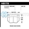 HAWK PERFORMANCE HB179W.630 06-07 WRX DTC-30 REAR RACE PADS