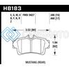 HAWK PERFORMANCE HB183Z.660 94-04 FORD MUSTANG PERFORMANCE CERAMIC STREET REAR BRAKE PADS