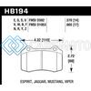HAWK PERFORMANCE HB194F.570 2010 CAMARO SS HPS STREET REAR BRAKE PADS