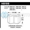 HAWK PERFORMANCE HB199G.702 80-92 PORSCHE 924 TURBO DTC-60 RACE BRAKE PADS