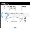 HAWK PERFORMANCE HB210Y.677 LTS STREET BRAKE PADS