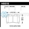HAWK PERFORMANCE HB215S.630 93-98 TOYOTA SUPRA TT HT-10 RACE FRONT BRAKE PADS