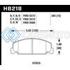 HAWK PERFORMANCE HB218F.583 88-89 CIVIC SI / 92-00 CIVIC CX / 88-00 DX / 98-00 GX HPS STREET  FRONT BRAKE PADS