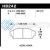 HAWK PERFORMANCE HB242N.661 HP+ STREET BRAKE PADS