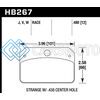 HAWK PERFORMANCE HB267V.480 DTC-50 BRAKE PADS FOR STRANGE CALIPER W/ 0.438IN CENTER HOLE