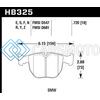 HAWK PERFORMANCE HB325F.720 HPS STREET BRAKE PADS