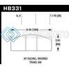 HAWK PERFORMANCE HB331Q1.17 DTC-80 AP RACING/BREMBO 30MM RACE BRAKE PADS