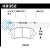 HAWK PERFORMANCE HB352F.665 02-03 WRX / 98-01 IMPREZA / 97-02 LEGACY 2.5L / 98-02 FORESTER 2.5L D721 HPS STREET FRONT BRAKE