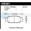 HAWK PERFORMANCE HB361G.622 02-06 ACURA RSX TYPE S / 06-11 HONDA CIVIC SI / 00-09 S2000 DTC-60 FRONT BRAKE PADS