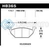 HAWK PERFORMANCE HB365N.728 HP+ STREET BRAKE PADS
