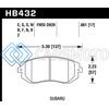 HAWK PERFORMANCE HB432N.661 03-05 WRX / 08 WRX D929 HP+ STREET FRONT BRAKE PADS
