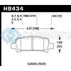 HAWK PERFORMANCE HB434F.543 02-03 WRX / 05-08 LGT D770 HPS STREET REAR BRAKE PADS