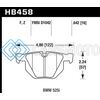 HAWK PERFORMANCE HB458B.642 15-16 BMW X5 XDRIVE35D/XDRIVE35I / 15-16 BMW X6 XDRIVE35I/SDRIVE35I HPS 5.0 REAR BRAKE PADS