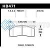 HAWK PERFORMANCE HB471F.510 HPS STREET BRAKE PADS