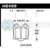 HAWK PERFORMANCE HB499F.610 00-05 LEXUS IS300 HPS STREET REAR BRAKE PADS