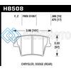 HAWK PERFORMANCE HB508F.675 05-10 CHRYSLER 300 (EXCEPT SRT8) / 08 DODGE CHALLENGER / 09-10 DODGE CHALLENGER SE/RT HPS