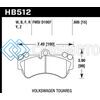 HAWK PERFORMANCE HB512Z.605 04 VOLKSWAGEN TOUAREG PERFORMANCE CERAMIC STREET FRONT BRAKE PADS