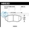 HAWK PERFORMANCE HB533G.668 05-08 LGT D1078 DTC-60 RACE FRONT BRAKE PADS