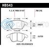 HAWK PERFORMANCE HB543Z.760 AUDI A3 QUATTRO / VW EOS / GOLF / JETTA / PASSAT / RABBIT PERFORMANCE CERAMIC FRONT BRAKE PADS