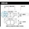 HAWK PERFORMANCE HB546B.654 08 BMW Z4 3.0L HPS 5.0 FRONT BRAKE PADS
