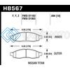 HAWK PERFORMANCE HB567Y.694 04-06 INFINITI QX56 / 05-06 ARMADA / 04 PATHFINDER / 04-07 TITAN LTS STREET FRONT BRAKE PADS