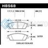 HAWK PERFORMANCE HB568F.666 CADILLAC / CHEV AVALANCHE/SILVERADO/SUBURBAN/TAHOE / GMC SIERRA/YUKON HPS REAR STREET BRAKE PAD