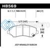 HAWK PERFORMANCE HB569F.650 HPS STREET BRAKE PADS