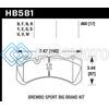 HAWK PERFORMANCE HB581E.660 09 NISSAN GT-R R35 BREMBO BLUE 9012 RACE FRONT BRAKE PADS