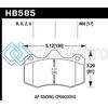 HAWK PERFORMANCE HB585B.660 12-14 MCLAREN MP4-12C HPS 5.0 FRONT BRAKE PADS
