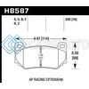 HAWK PERFORMANCE HB587U.630 AP RACING CP7600 DTC-70 RACE BRAKE PADS