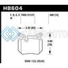HAWK PERFORMANCE HB604B.598 08-13 BMW 135I HPS 5.0 REAR BRAKE PADS