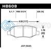 HAWK PERFORMANCE HB608F.630 HPS STREET BRAKE PADS