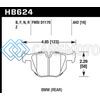 HAWK PERFORMANCE HB624Z.642 06 BMW 330I/330XI / 07-09 335I / 07-08 335XI / 09 335D / 08-09 328I PERFORMANCE CERAMIC STREET