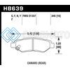 HAWK PERFORMANCE HB639B.645 2008-14 CADILLAC CTS / 10-15 CHEVY CAMARO HPS 5.0 REAR BRAKE PADS